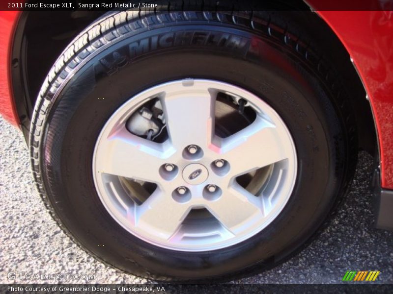 Sangria Red Metallic / Stone 2011 Ford Escape XLT