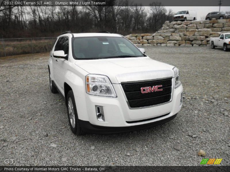 Olympic White / Light Titanium 2012 GMC Terrain SLT AWD
