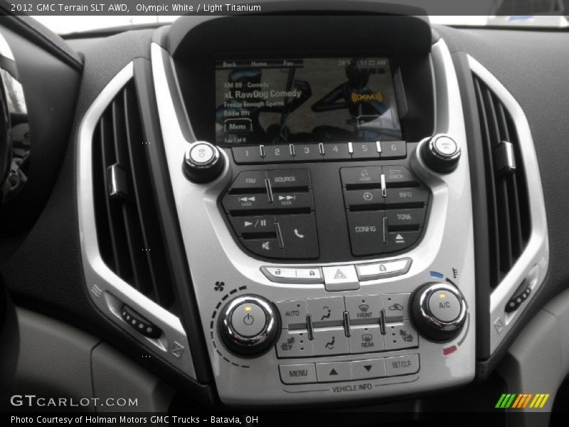 Controls of 2012 Terrain SLT AWD