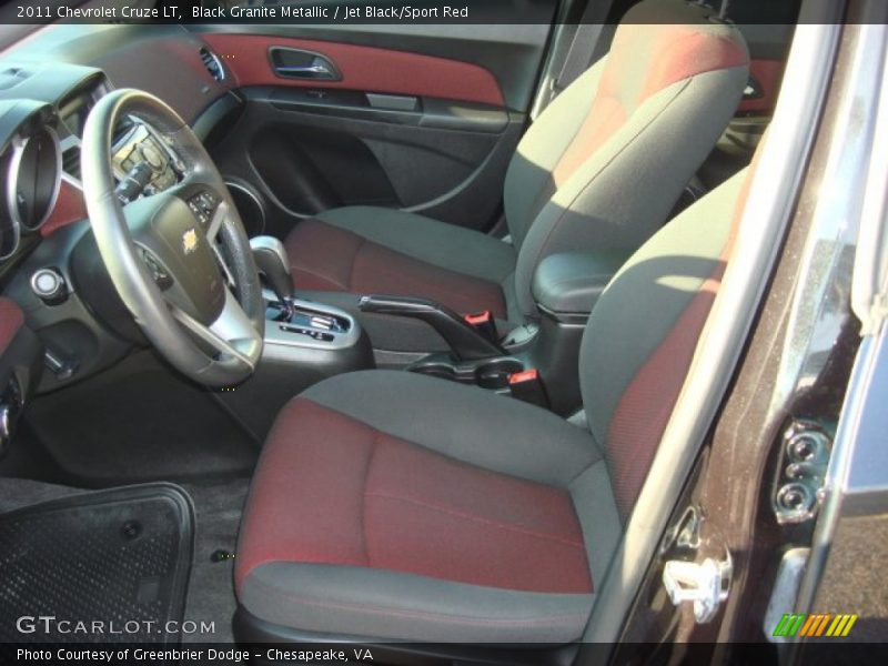  2011 Cruze LT Jet Black/Sport Red Interior