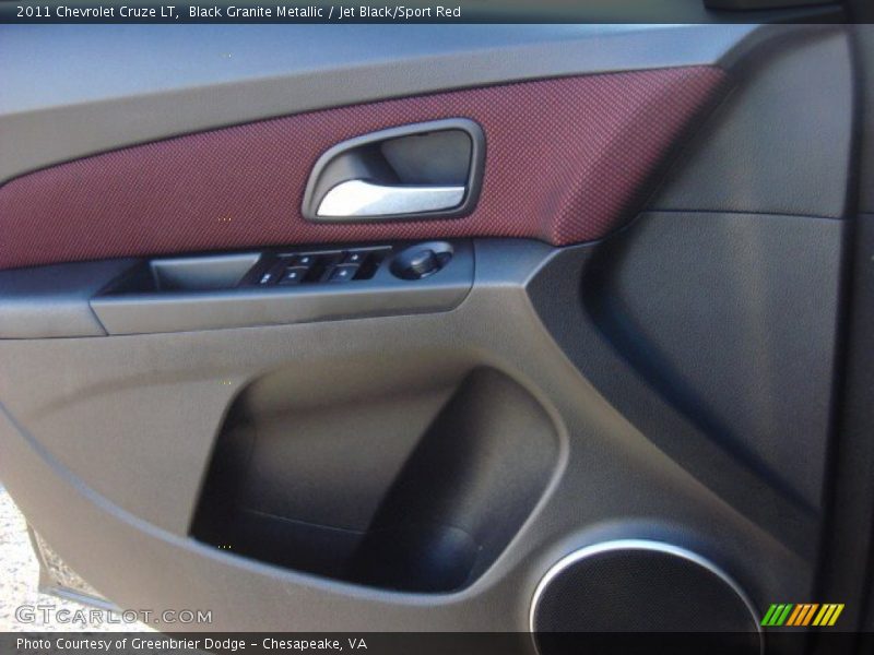Black Granite Metallic / Jet Black/Sport Red 2011 Chevrolet Cruze LT