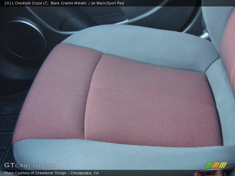 Black Granite Metallic / Jet Black/Sport Red 2011 Chevrolet Cruze LT