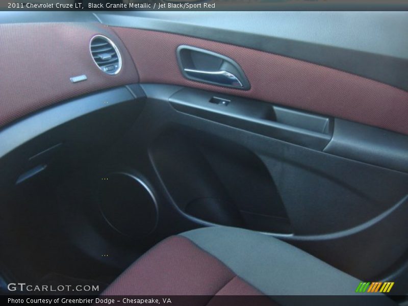 Black Granite Metallic / Jet Black/Sport Red 2011 Chevrolet Cruze LT