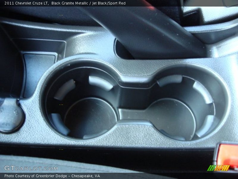 Black Granite Metallic / Jet Black/Sport Red 2011 Chevrolet Cruze LT