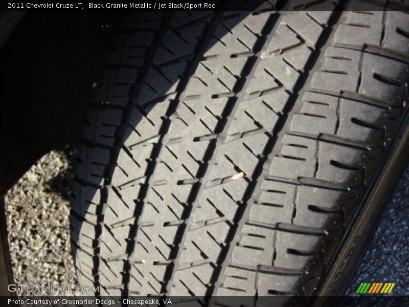 Black Granite Metallic / Jet Black/Sport Red 2011 Chevrolet Cruze LT