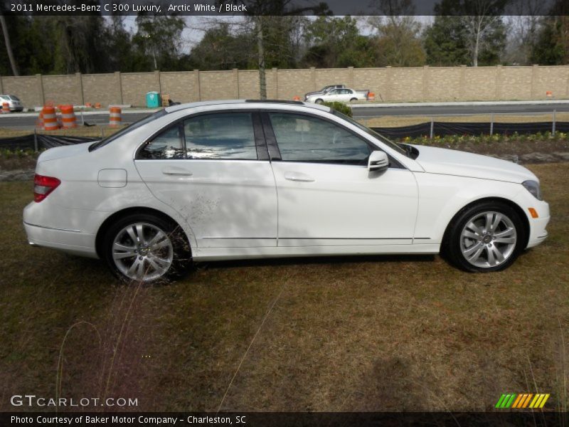 Arctic White / Black 2011 Mercedes-Benz C 300 Luxury
