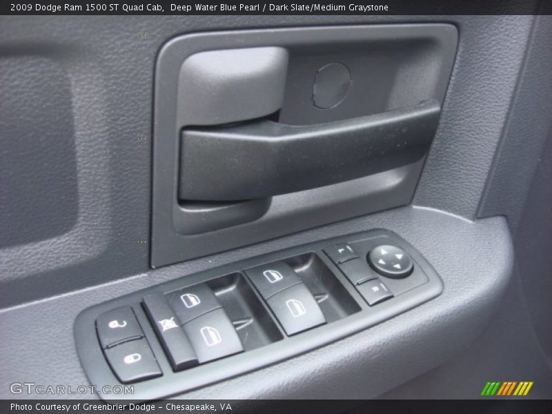 Deep Water Blue Pearl / Dark Slate/Medium Graystone 2009 Dodge Ram 1500 ST Quad Cab