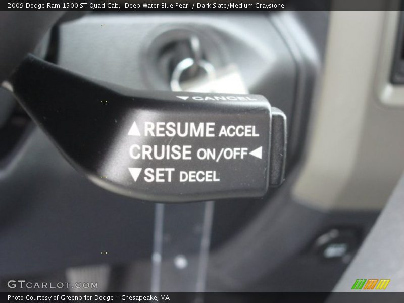 Deep Water Blue Pearl / Dark Slate/Medium Graystone 2009 Dodge Ram 1500 ST Quad Cab