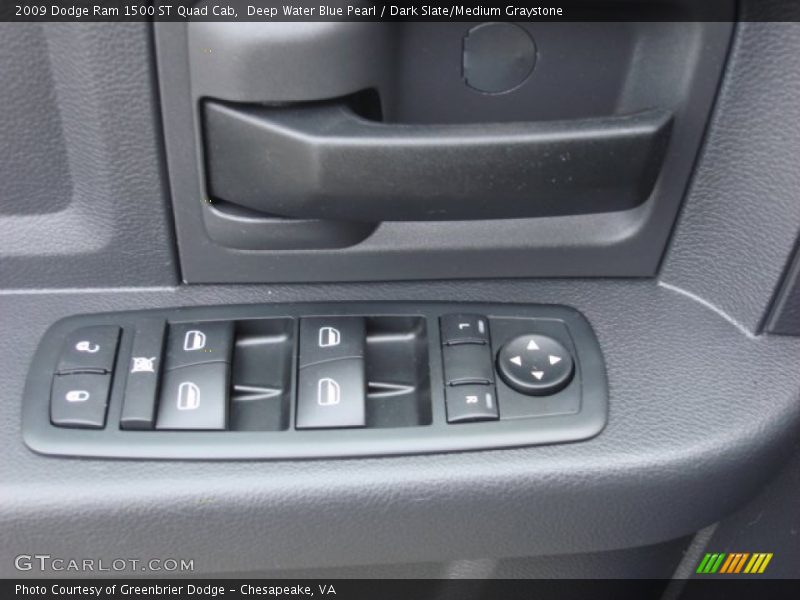 Deep Water Blue Pearl / Dark Slate/Medium Graystone 2009 Dodge Ram 1500 ST Quad Cab