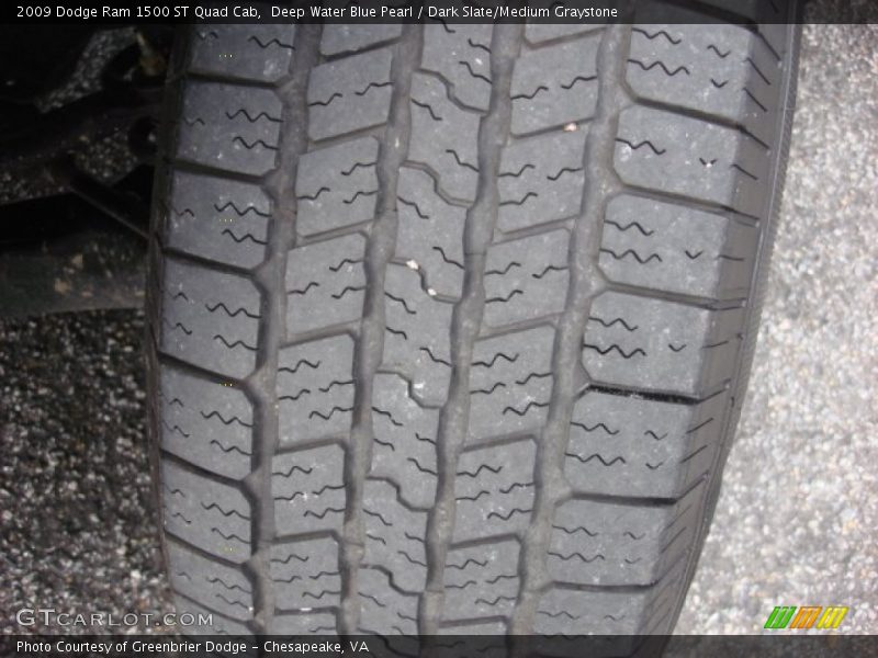 Deep Water Blue Pearl / Dark Slate/Medium Graystone 2009 Dodge Ram 1500 ST Quad Cab