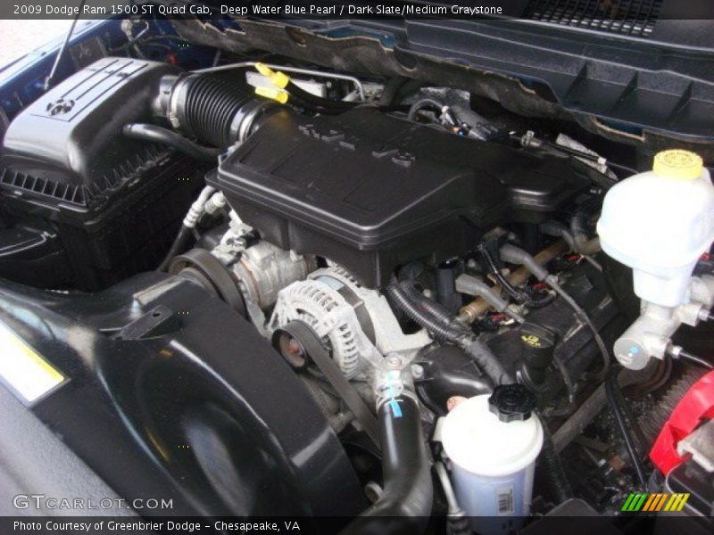 Deep Water Blue Pearl / Dark Slate/Medium Graystone 2009 Dodge Ram 1500 ST Quad Cab