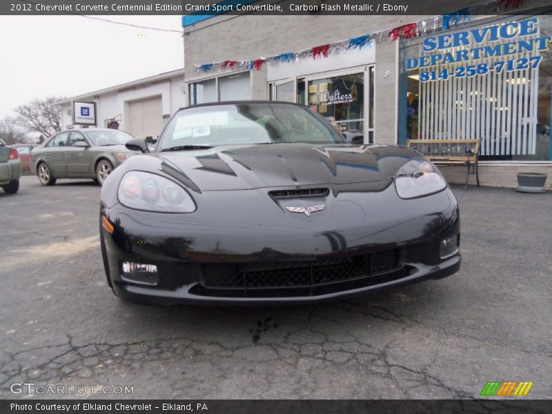 Carbon Flash Metallic / Ebony 2012 Chevrolet Corvette Centennial Edition Grand Sport Convertible