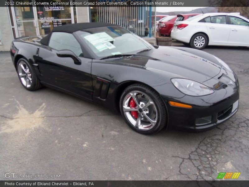 Carbon Flash Metallic / Ebony 2012 Chevrolet Corvette Centennial Edition Grand Sport Convertible