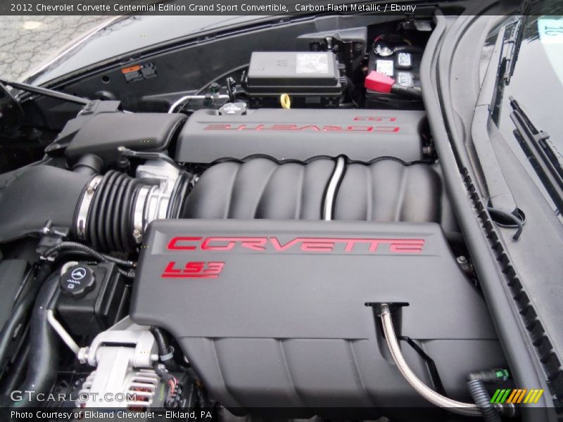  2012 Corvette Centennial Edition Grand Sport Convertible Engine - 6.2 Liter OHV 16-Valve LS3 V8