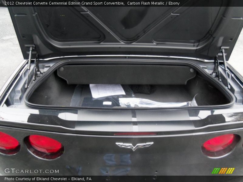  2012 Corvette Centennial Edition Grand Sport Convertible Trunk