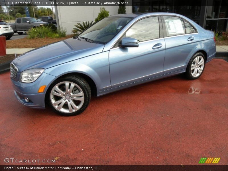 Quartz Blue Metallic / Almond/Mocha 2011 Mercedes-Benz C 300 Luxury
