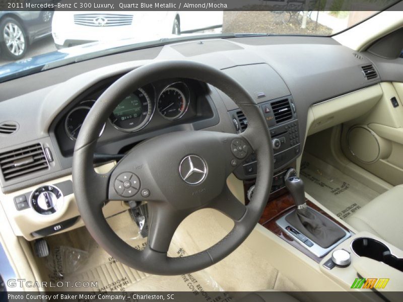 Quartz Blue Metallic / Almond/Mocha 2011 Mercedes-Benz C 300 Luxury