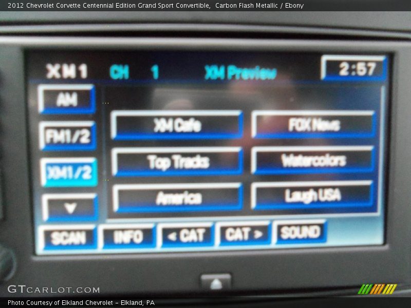 Carbon Flash Metallic / Ebony 2012 Chevrolet Corvette Centennial Edition Grand Sport Convertible