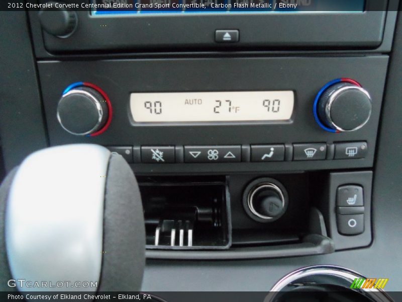 Controls of 2012 Corvette Centennial Edition Grand Sport Convertible