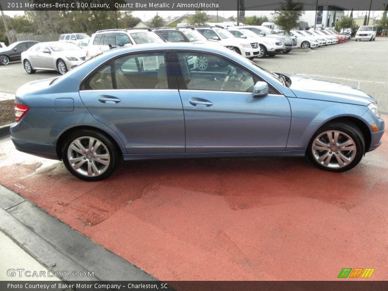 Quartz Blue Metallic / Almond/Mocha 2011 Mercedes-Benz C 300 Luxury