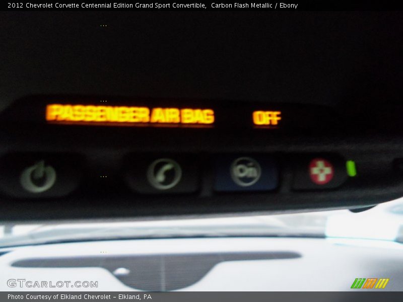 Carbon Flash Metallic / Ebony 2012 Chevrolet Corvette Centennial Edition Grand Sport Convertible