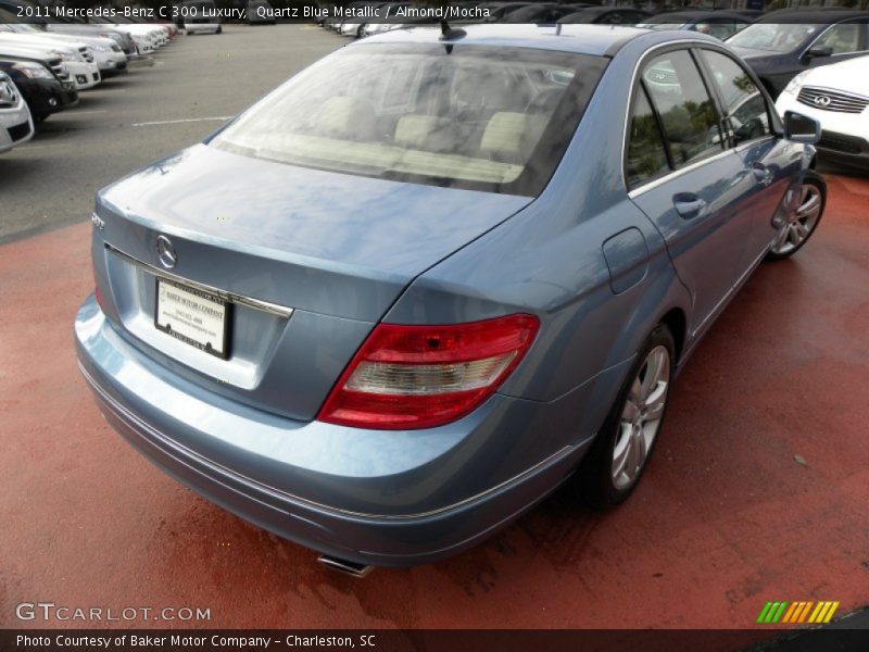 Quartz Blue Metallic / Almond/Mocha 2011 Mercedes-Benz C 300 Luxury