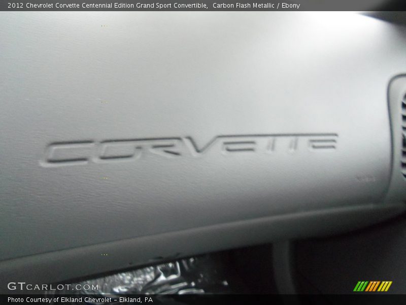 Carbon Flash Metallic / Ebony 2012 Chevrolet Corvette Centennial Edition Grand Sport Convertible