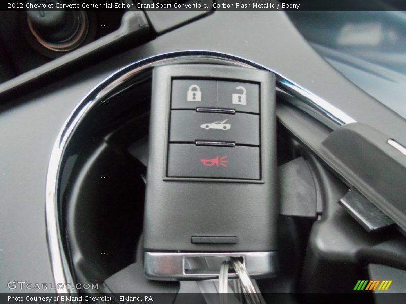 Keys of 2012 Corvette Centennial Edition Grand Sport Convertible