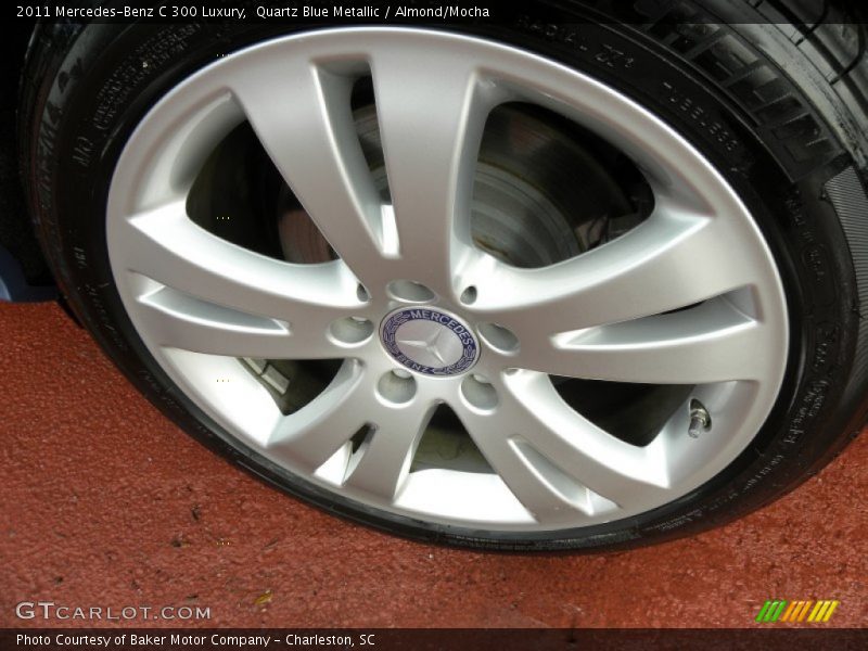 Quartz Blue Metallic / Almond/Mocha 2011 Mercedes-Benz C 300 Luxury
