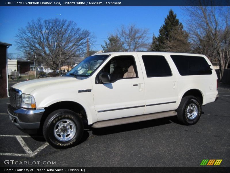 Oxford White / Medium Parchment 2002 Ford Excursion Limited 4x4