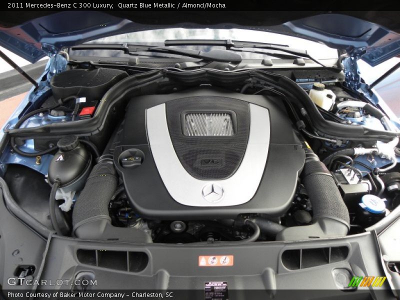 Quartz Blue Metallic / Almond/Mocha 2011 Mercedes-Benz C 300 Luxury
