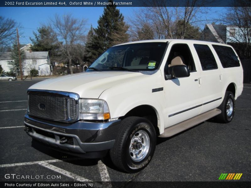 Oxford White / Medium Parchment 2002 Ford Excursion Limited 4x4