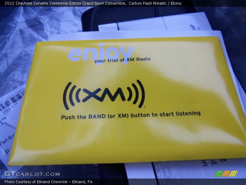 Books/Manuals of 2012 Corvette Centennial Edition Grand Sport Convertible