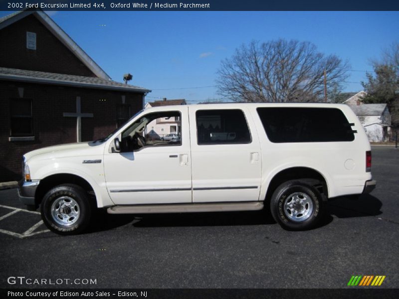 Oxford White / Medium Parchment 2002 Ford Excursion Limited 4x4