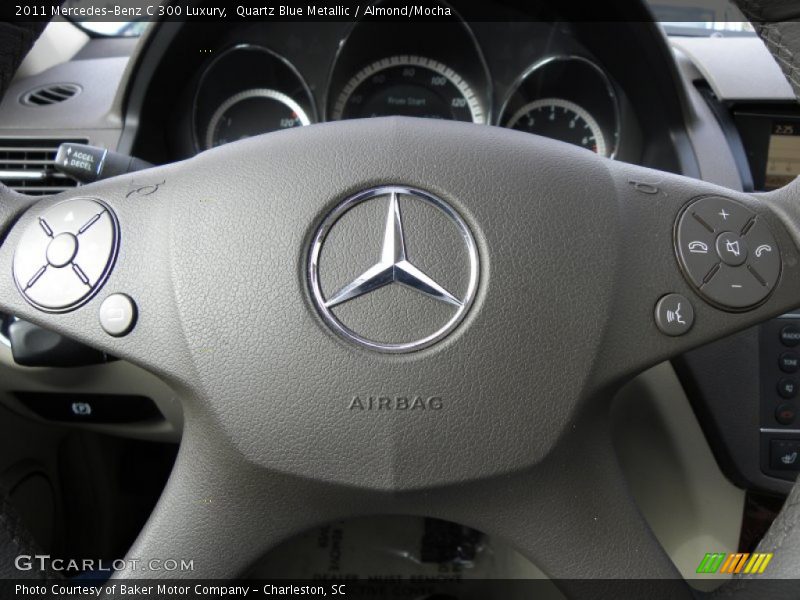 Quartz Blue Metallic / Almond/Mocha 2011 Mercedes-Benz C 300 Luxury