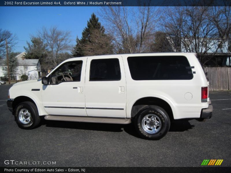 Oxford White / Medium Parchment 2002 Ford Excursion Limited 4x4