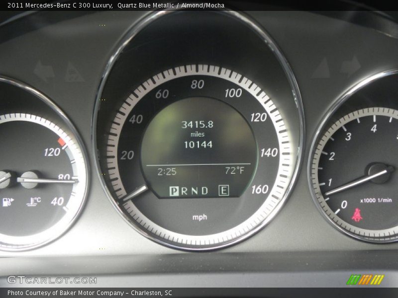 Quartz Blue Metallic / Almond/Mocha 2011 Mercedes-Benz C 300 Luxury
