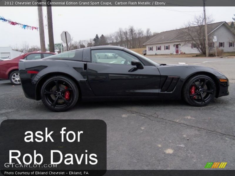 Carbon Flash Metallic / Ebony 2012 Chevrolet Corvette Centennial Edition Grand Sport Coupe
