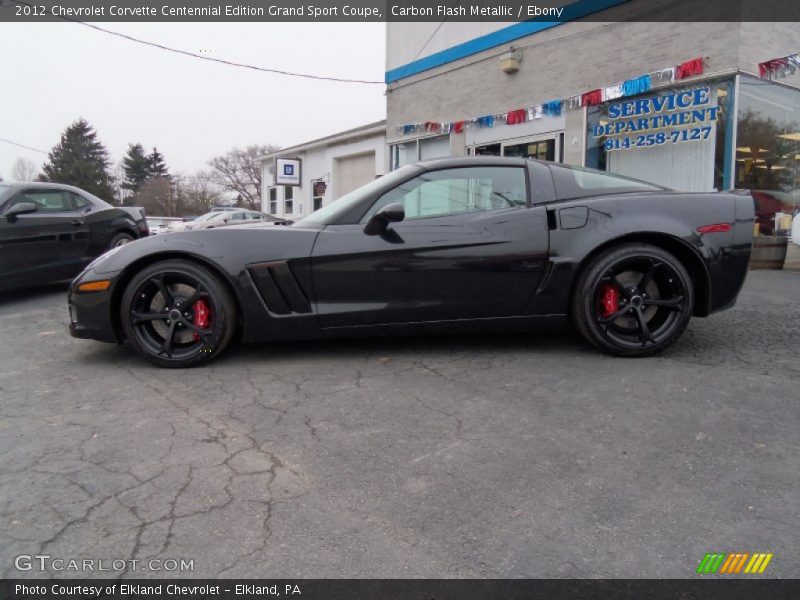 Carbon Flash Metallic / Ebony 2012 Chevrolet Corvette Centennial Edition Grand Sport Coupe