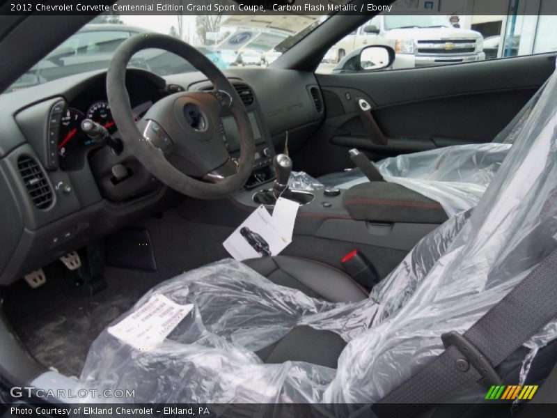  2012 Corvette Centennial Edition Grand Sport Coupe Ebony Interior