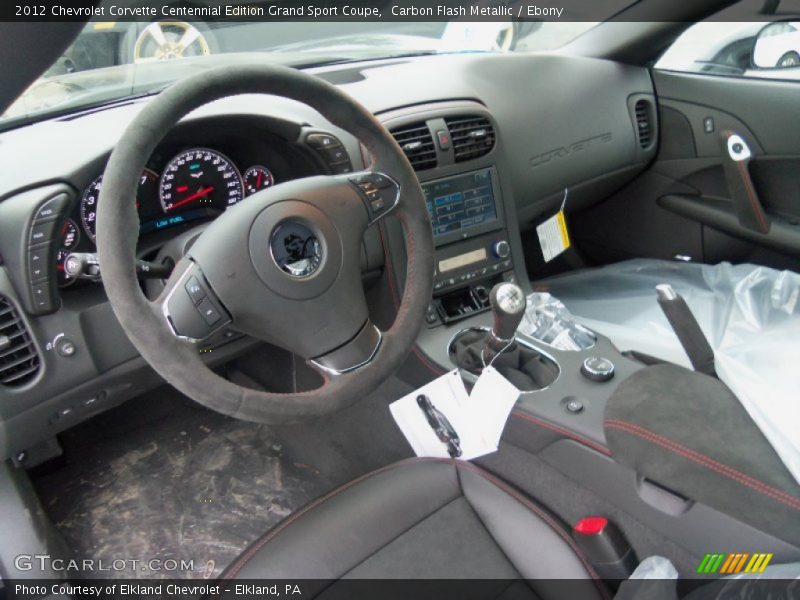  2012 Corvette Centennial Edition Grand Sport Coupe Ebony Interior