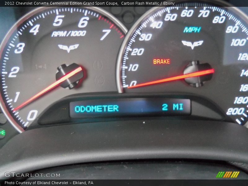 Carbon Flash Metallic / Ebony 2012 Chevrolet Corvette Centennial Edition Grand Sport Coupe