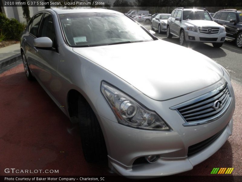 Liquid Platinum / Stone 2010 Infiniti G 37 S Sport Sedan