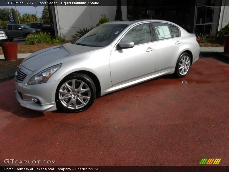 Front 3/4 View of 2010 G 37 S Sport Sedan