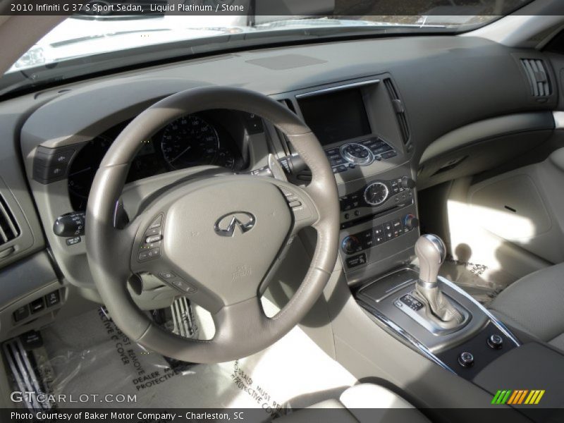 Liquid Platinum / Stone 2010 Infiniti G 37 S Sport Sedan