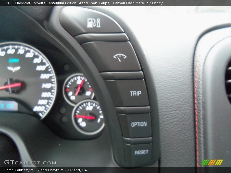 Controls of 2012 Corvette Centennial Edition Grand Sport Coupe