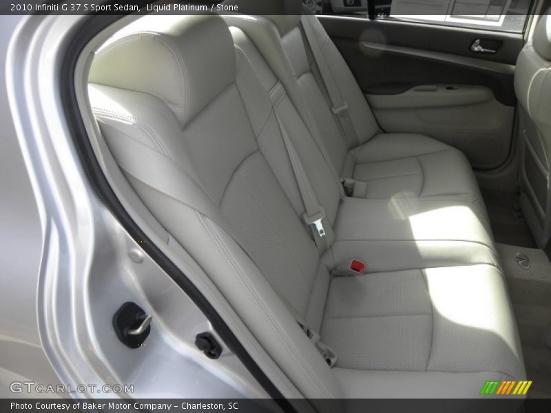 Rear Seat of 2010 G 37 S Sport Sedan