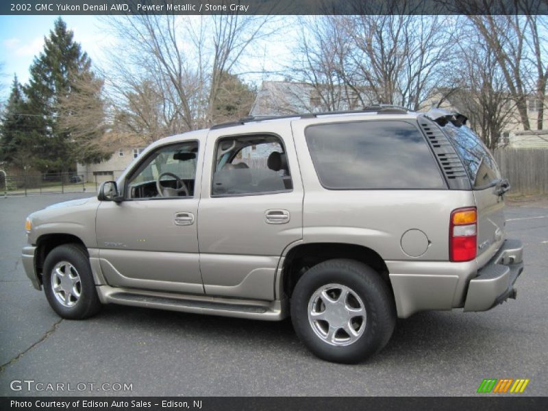 Pewter Metallic / Stone Gray 2002 GMC Yukon Denali AWD