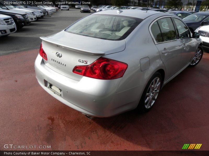 Liquid Platinum / Stone 2010 Infiniti G 37 S Sport Sedan