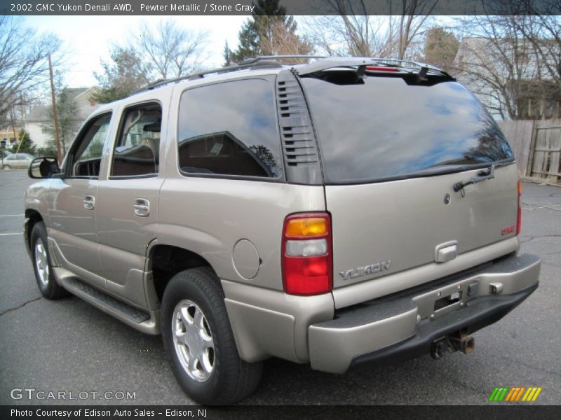 Pewter Metallic / Stone Gray 2002 GMC Yukon Denali AWD